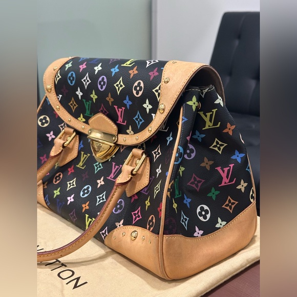 Authentic Louis Vuitton Beverly GM – Monogram Multicolor Black - Picture 4 of 12